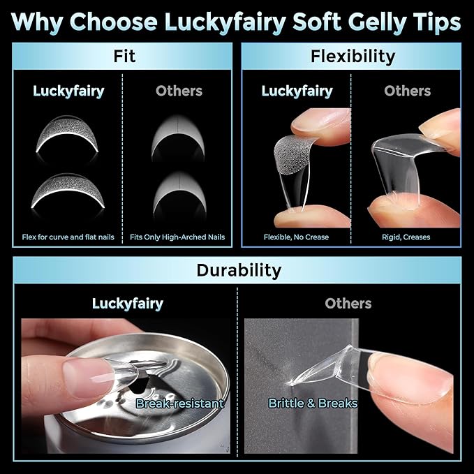 Almond Gel Nail Tips: 360pcs Pre-Shaped Medium Nail Tips Almond Shape Acrylic Fake Nails Half Matte Full Cover Press On Nails for Extension Home DIY Salon 12 Sizes