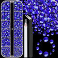 Resin Rhinestones for Crafting, 1 Box Royal Blue Flatback Crystals for Bedazzling Crafts DIY Nail Art Deco, Non Hotfix Bulk Gems for Tumbler Shoes Clothing Fabric Face Makeup