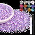 8000PCS 3mm Resin Jelly Rhinestones in Bulk (Lavender Purple AB), Bedazzling Flatback Crystals Rhinestones for Crafting DIY Nail Decoration, Gems Diomand Charms for Tumbler Shoes Clothing Fabric