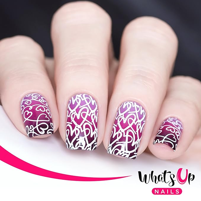 Whats Up Nails - B024 Love is Everywhere Stamping Plate for Nail Art Design