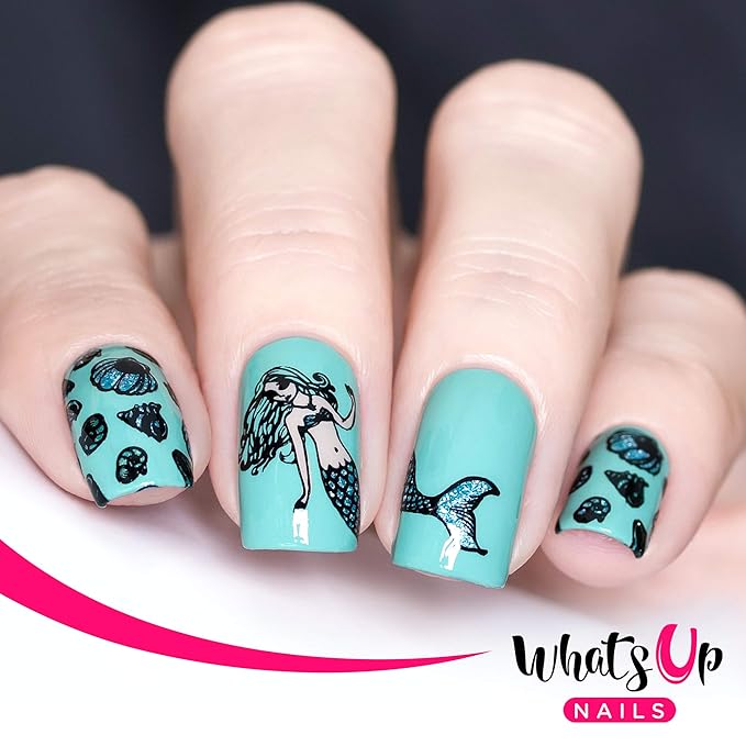 Whats Up Nails - Nautical Sea Stamping Plates 2 Pack (A019, B038) for Nail Art Design