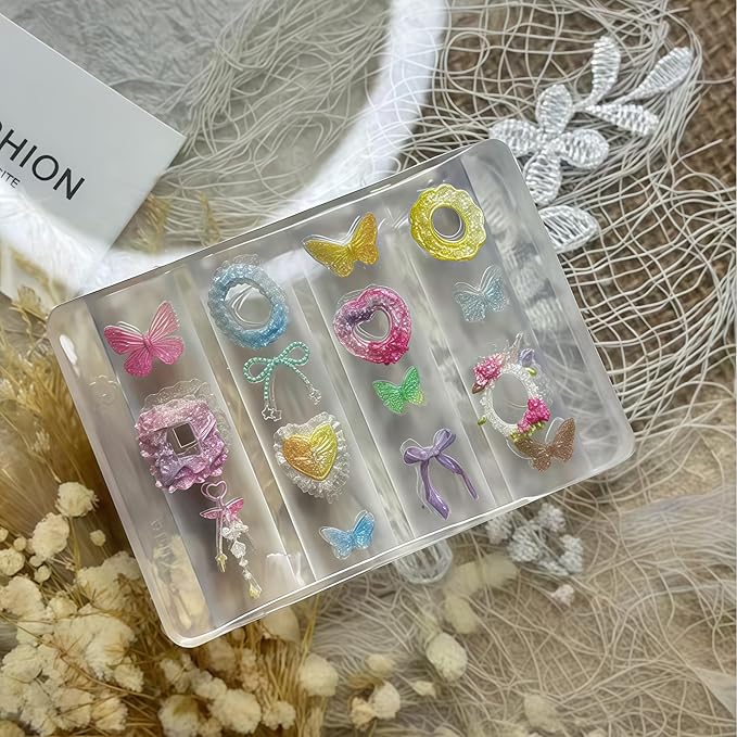 3D Lace Gel Nail Art Mold Arts Resin Butterfly Molds for Accessories Supplies Laces Photo Frame Silicone Tools Nails Style