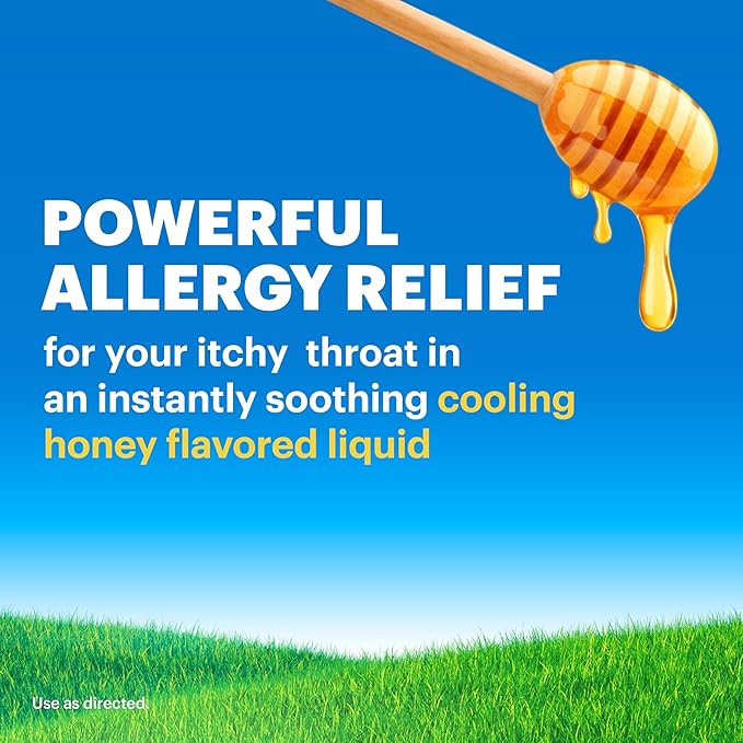 Claritin® Liquid, Allergy Medicine for Adults, 24-Hour Non-Drowsy Loratadine 5mg, Antihistamine, Cooling Honey Flavored, 8 fl. oz