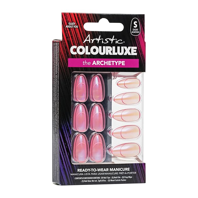 Artistic Colourluxe Press-On Tips - Kit Colourluxe Press-On Tips - Kits Nails - 30 Nails (Glazy About You, Kit)
