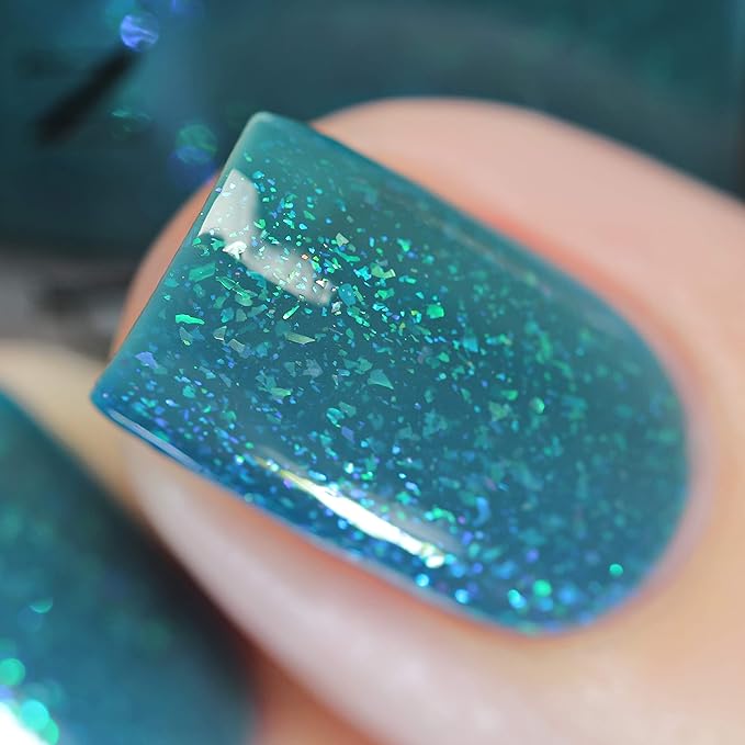 ILNP The Message - Celadon Blue Jelly Shimmer Nail Polish