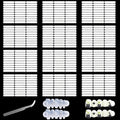 Qenk 12 Sheets Double Sided Tape for Nails, Nail Tape for Press on Nails, Double Sided Nail Tape for Nail Art Display Salon Supplies (Style-1)