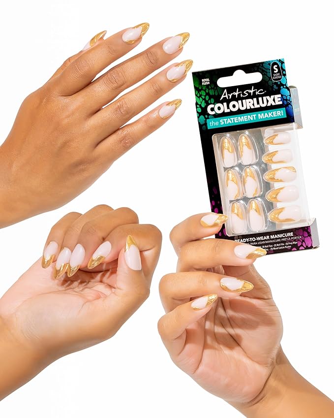 Artistic Colourluxe Press-On Tips - Kit Colourluxe Press-On Tips - Kits Nails - 30 Nails (Royal Flush, Kit)