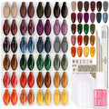 Beetles Press On Nails Kit - Prism Parade | 720Pcs 24 Colors Short Almond Press On Nails | 15 Sizes Matte Glossy Glitter With Nail Glue & Nail Tabs Stickers, Fake Nails Kit Art For Women