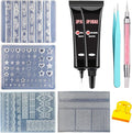 3D Nail Art Mold Kit- 4 Reusable Silicone Nail Molds, 2×15g Clear Hard Nail Art Gel, Sculpting Pen & Tools, Salon-Grade DIY Press On Nail Design for 3D Nail Charms