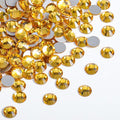 Beadsland 576pcs Flat Back Crystal Rhinestones Round Gems for Nail Art and Craft Glue Fix, Topaz, SS30,6.3-6.5mm