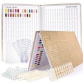 308 Colors Nail Swatches Book with 480 Nail Tips Nail Colors Book Professional Nail Display Chart Nail Gel Polish Practice Display Card Book for Nail Polish UV Gel,Nails Art Design