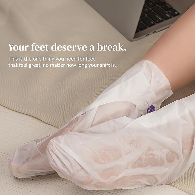 Epielle Hydrating Hand & Foot Masks, Relieve and Soften for Dry, Overworked Skin, Self Care Gifts for Women, Spa Kit, Stocking Stuffers, 6 Moisturizing Gloves & 6 Moisturizing Socks