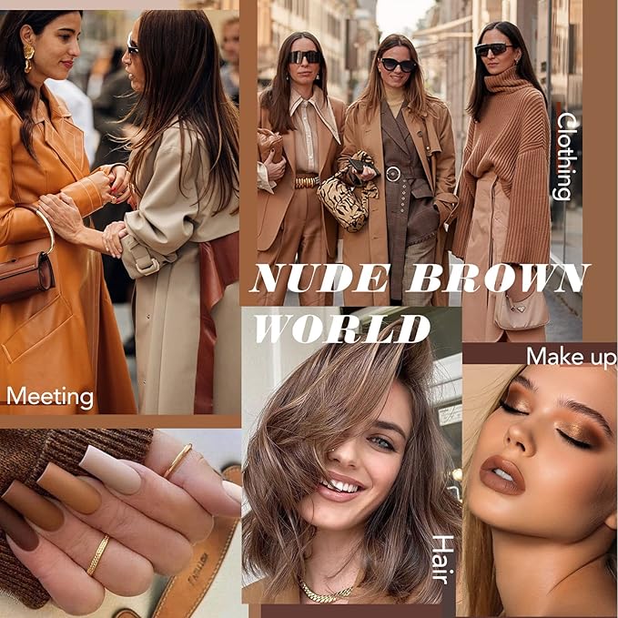 gelike ec Brown Gel Nail Polish Set: Nude Brown 2025 Gel Polish Colors Neutral Nail Polish Kit Soak Off Gel Polish Nail Art DIY Gift for Girls Women