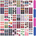 560 Pieces 40 Sheets Vibrant Color Nail Polish Strips Self-Adhesive Nail Stickers Full Wraps Gel Nail Strips Real Nail Polish Stickers for Women
