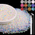 12000PCS 2mm Resin Jelly Rhinestones in Bulk (Transparent AB), Bedazzling Flatback Crystals Rhinestones for Crafting DIY Nail Decoration, Gems Diomand Charms for Tumbler Shoes Clothing Fabric