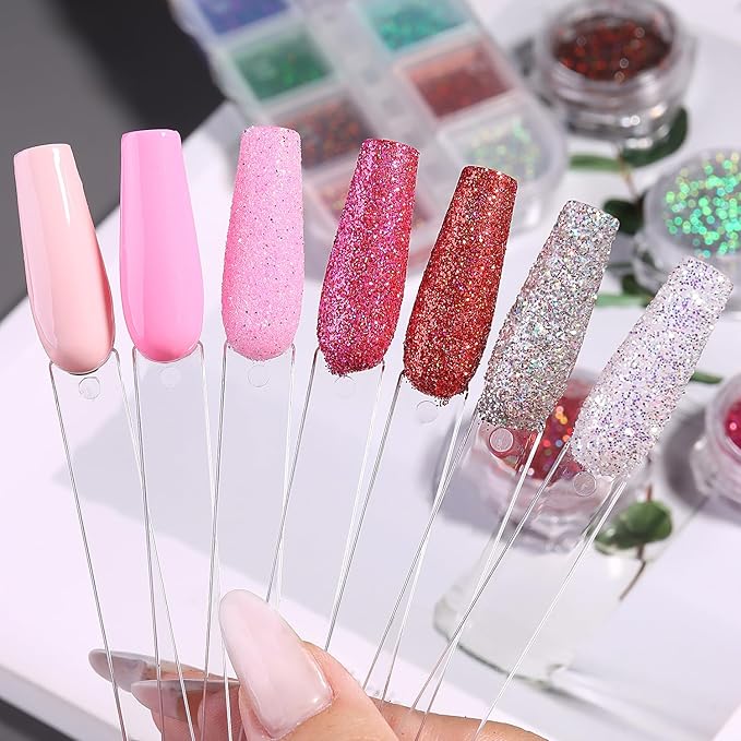 Clear Nail Swatch Sticks with Number Stickers, 50 Pcs Ballerina Nail Sample Swatches for Gel Polish Color Display Practice Nails muestrario de colores para uñas Manicure Supplies