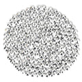 Novani Rhinestones 3000Pcs Flatback Crystal Round Loose Gemstones Glass Rhinestones for Crafts Makeup Nail Art Clothes Shoes DIY Decorations(SS6, 1.9-2.0mm,Sliver)