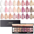 ABAC Solid Jelly Gel Nail Polish Set Hema Free Sheer 24 Colors w/Dual Brush - Nude Pink Shades,Non-Toxic & Transparent Long-Lasting Soak-Off Gel Kit for Home & Salon Use-Spring/Summer Nails