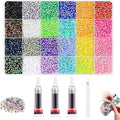 Colorful DIY Resin Rhinestone Kit - 32,000Pcs Resin Jelly Rhinestones for Bedazzling, Multicolor 3mm Flatback Gems with Storage Box & Tools for Nail Art, Clothing, Tumblers, Crafts Decor (24000PCS)