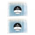 200 Pieces Disposable Lip Applicators – Lint-Free Versatile Doe Foot Makeup Wands for Lip Gloss, Lipstick, Lash Extensions, Beauty Starter Kits Essential (200 Brushes, Blue Crystal)