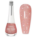 Quick Dry Glitter Nail Polish, 16ml Fast Drying Nail Polish Non Gel Shimmer Finger Nailpolish, Air Drying, Oil-based, Iridescent, Chip Resistant, Vegan, Streak, Long Lasting