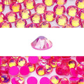 Novani 3000 Pieces Flatback Rhinestones Glass Round Gems F-Rose Crystals for Nail Art DIY Crafts Clothes Shoes,SS6,1.9-2.0mm