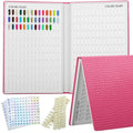 308 Polish Display Book, Gel Color Display Book, Fake Tips Sample Painting Art Design for Nail Salons, DIY at Home (Rose Red)