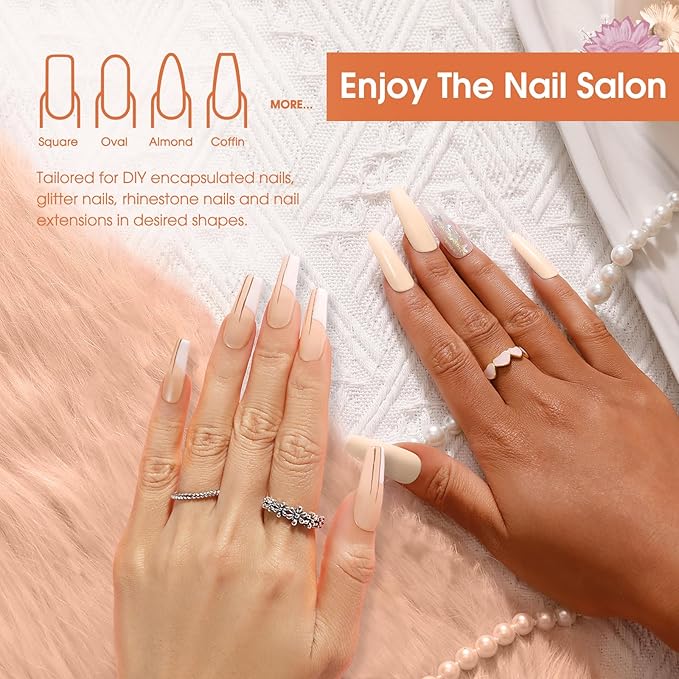 ROSALIND Nude Poly Extension Gel, 60ml Nude Poly Nails Gel for Nail Art Decoration, Hot Builder Color Nail Thickening Extension Easy to DIY Use at Home Need UV Lamp