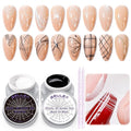 GELLEN Spider Gel for Nails, Classic Black White Spider Gel Paint Line Drawing, Elastic Nail Art Soak off Polish for Salon Home DIY Nail Art Design, Easy To Use, UV/LED Cured