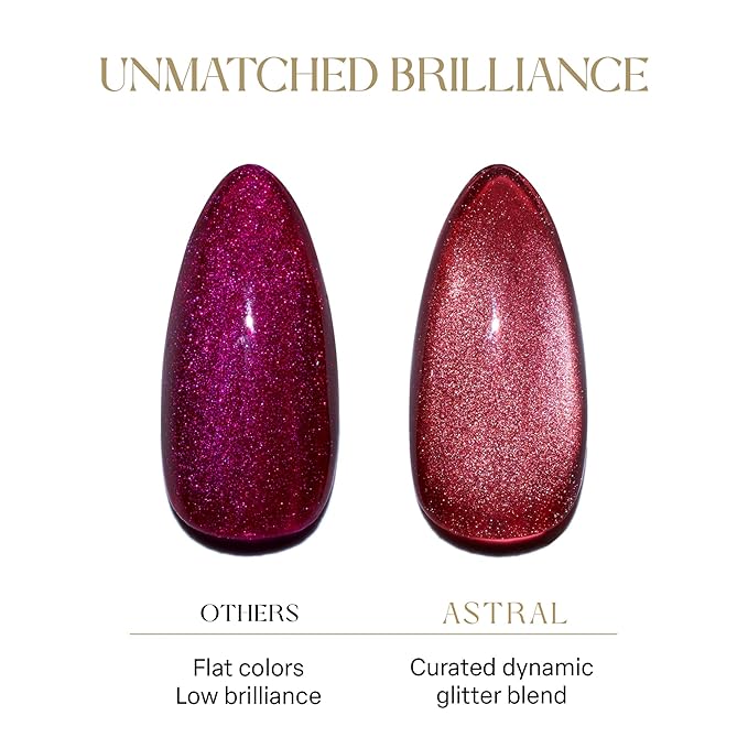 APRÉS Astral Gel Color Set, 3 Colors, HEMA-Free & TPO-Free Salon Quality Nail Gel Polish Trio Bundle (Astral Velvet Cat Eye, Set 4)