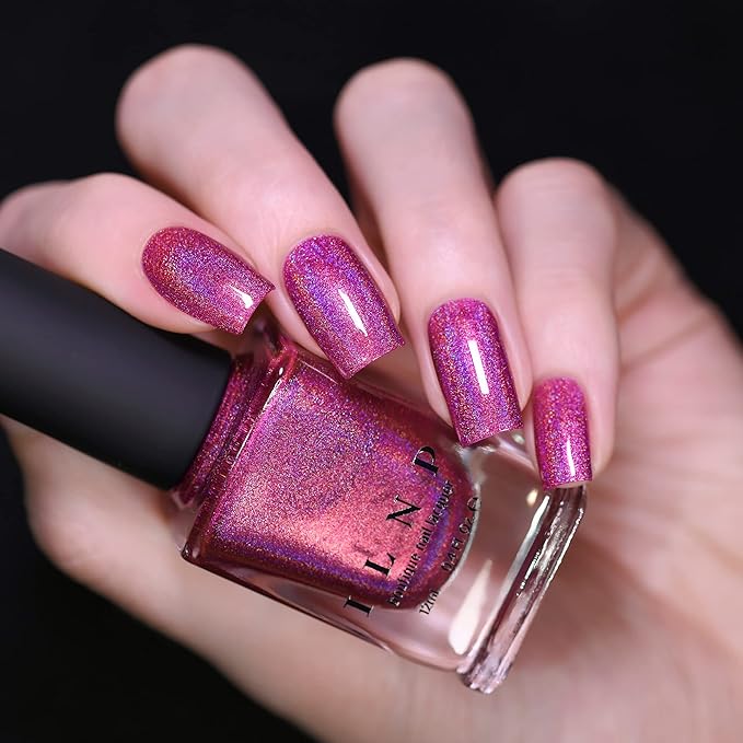 ILNP Bouquet Toss - Vivid Fuchsia Pink Ultra Holo Nail Polish