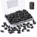 Makartt Sanding Bands for Nail Drill - 100 Pcs #240 Fine Grits Nail File Sanding Bands For Drill Bits, Nail Prep Smooth Polish, Upgrade Thicker Durable Sanding Drill Bit For Acrylic Nails Gel, Black