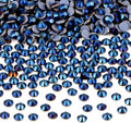 Bymitel Hotfix Crystal Rhinestones Round Gems Iron on DIY Jewelry Making Flat Back for Crafts,Mine Blue, 2.4mm(SS8/2880pcs)