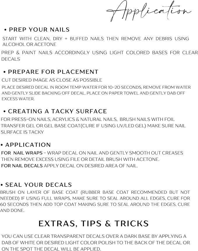 Custom Nail Decals Personalized Nail Art Decorations