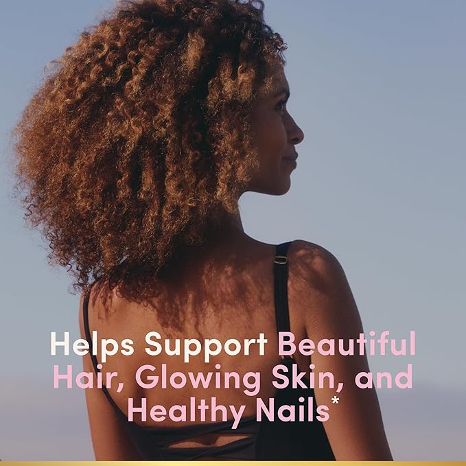Nature's Bounty Optimal Solutions Advanced Hair, Skin and Nails Pectin Gummies, 2X Biotin Per Serving, No Stick Gummy, Vegetarian Formula, Strawberry Flavor, 200 ct, 100 Total Servings (Pack of 3)