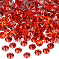 2880PCS Art Nail Rhinestones Non Hotfix Glue Fix Round Crystals Glass Flatback for DIY Jewelry Making with one Picking Pen (ss6 2880pcs, Siam)
