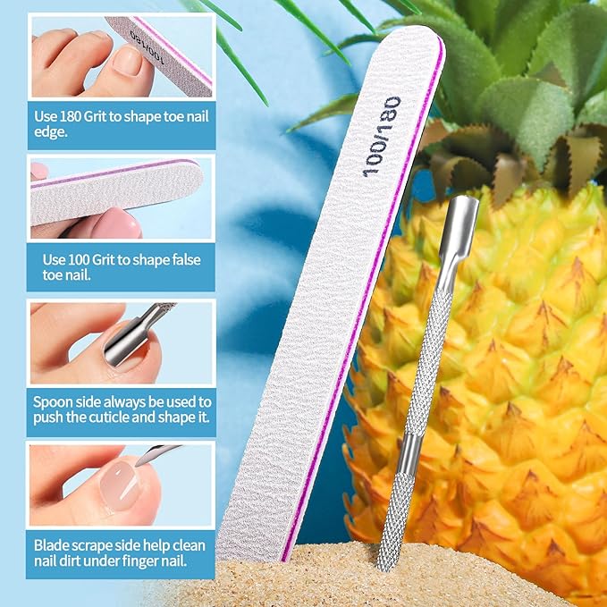 Teenitor Press on Toenails for Women with Glue, 120cps Dark Nude Toe Nail Press ons Fake Toe Nails Tips, Toe Press on Nails Short Square Toenail Press Ons, Acrylic Toe Nail Kit