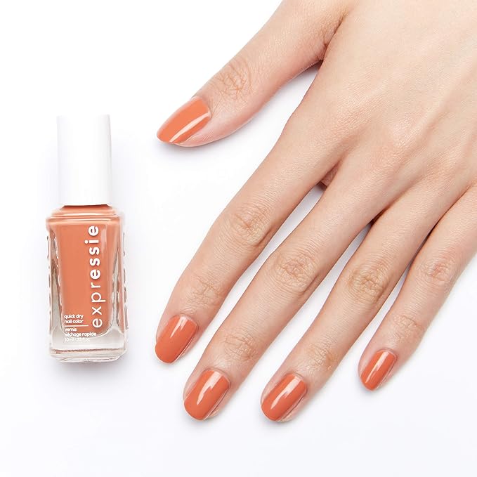 essie Expressie Nail Polish, Quick-Dry Peachy Beige Nail Polish, Vegan, Desk Mani, 0.33 fl oz