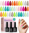Beetles Spring Gel Nail Polish Set - 20 Colors Pastel Neon Hot Pink Glitter Yellow Orange Blue Gel Nail Polish Kit Base Glossy & Matte Top Coat Rainbow Nail Gift for Women Diva of Divas
