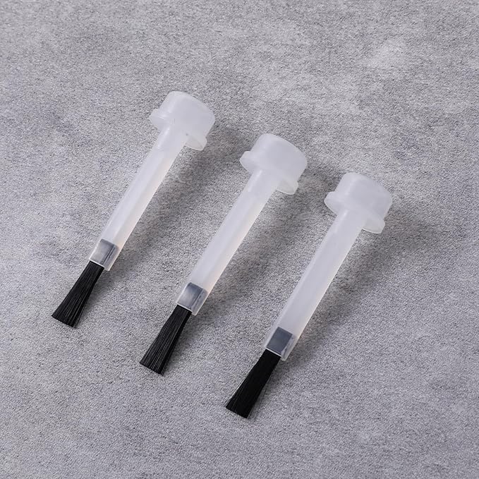 30 Pcs Replacement Nail Polish Brush Kit, Disposable Nail Art Brushes Set Soft Bristles Nail Brushes with Handle Dip Powder Liquid Replacement Brushes for DIY Nail Art Salon