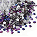 Flatback Glass Rhinestones,Bedazzler Gems 1440pcs Non Hotfix Crystal Rhinestones for Nail Charms Crafts Clothes Tumblers,Purple Velvet,SS16