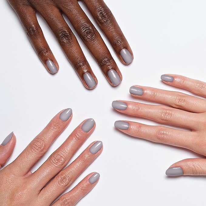 Sally Hansen Miracle Gel Supercharged Pinks Nail Polish | Salon Quality Gel-Like Formula, Two-Step System, No UV Light Needed, Long Lasting |800 Fog-et Me Not| Soft Stormy Gray Creme Nail Color