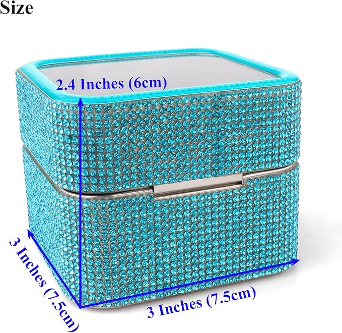 Nail Drill Bits Holder Rhinestone Case Box- 30 Holes Dustproof Portable Storage Box Efile Nail Bits Displayer Organizer Container for Manicure Tools