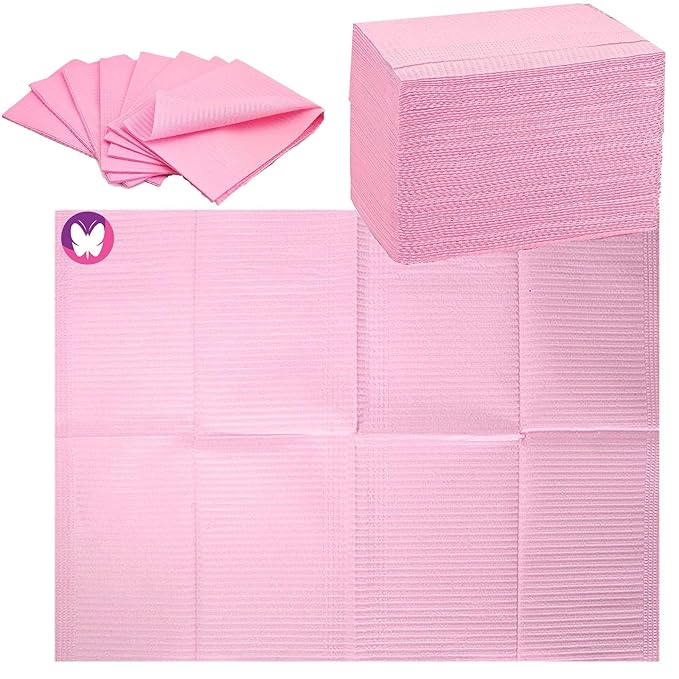 Nail Art Table Mats Disposable Nail Paper Towels,50PCS Pink Waterproof 3 Ply Nail Art Paper 13" X 17" Pads for Nail Table Decoration Kit,Nail Art Accessories