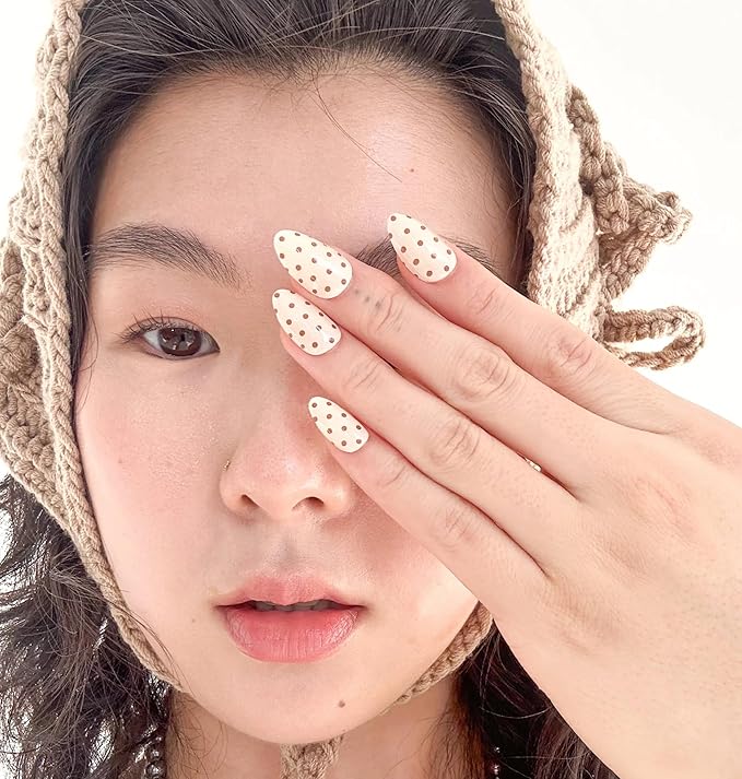 Semi Cured Gel Polish Strips | 24pc UV LED Required Wraps | Gift Peel and Stick Nails | Coquette DIY Home Manicure | Press On Alternative (Spot On)