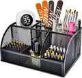 CGBE Nail Drill Bits Holder: 60 Holes Professional Drill Bit Holder for Nails - Mesh Metal Nail Tools Organizer Display Case - Nail Desk Organizer for Nail Tech - Black (Not Included Nail Drill)