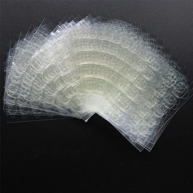 30 Sheets Waterproof Breathable Jelly Double Sided Adhesive Tabs Nail Glue Sticker False Nail Tips…
