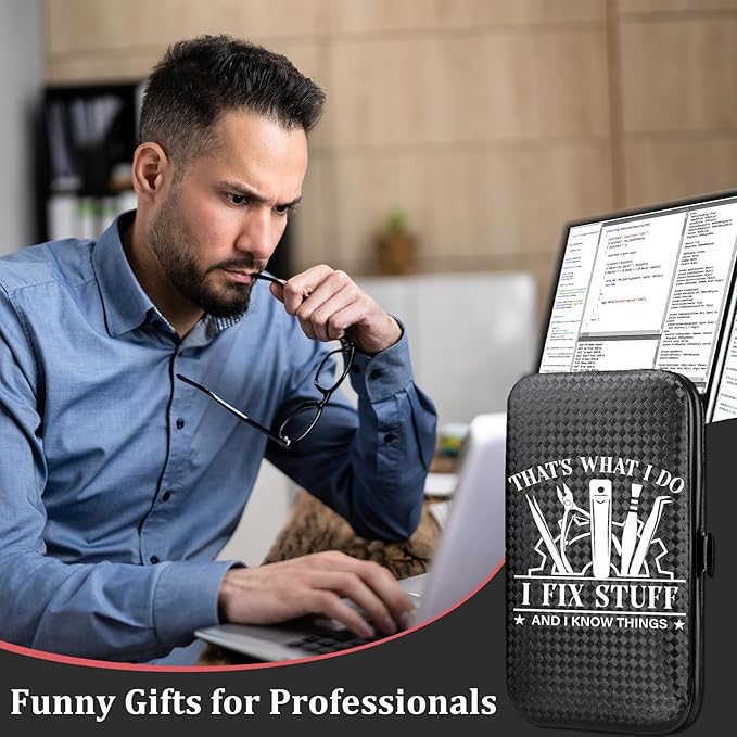 COSHAYSOO Personalized Mens Nail Grooming Kit 7 Pcs with Black Travel Case, Small Useful Funny Valentines Gifts for Coworker Male Manicure Set Nail Clipper Fingernail Care Tools