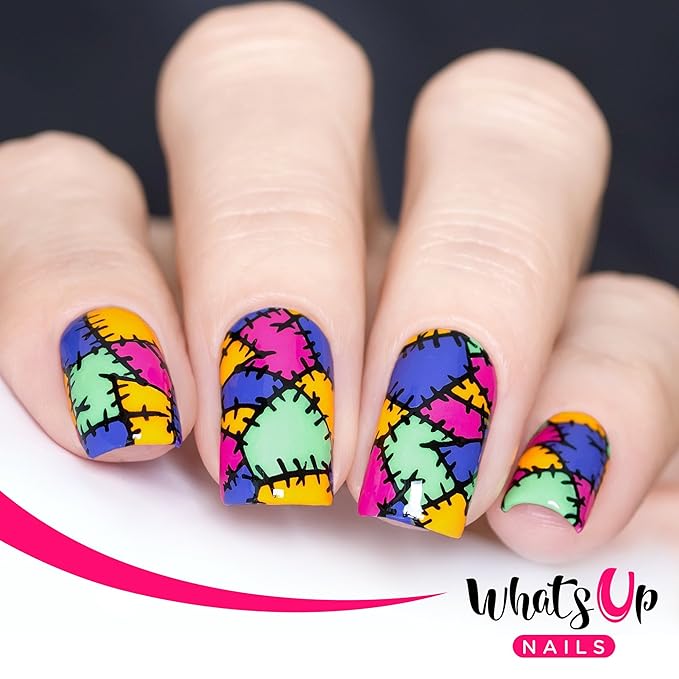 Whats Up Nails - Halloween Stamping Plates 2 Pack (A012, B023) for Nail Art Design