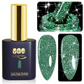 YTD Likomey Gel Nail Polish,Reflective Glitter 15ml Green Flash Diamond Shimmer Gel,Sparkly ShinB0CG69PNJ8y Salon Home Fall Winter Manicure UV Color Varnish,SZ002